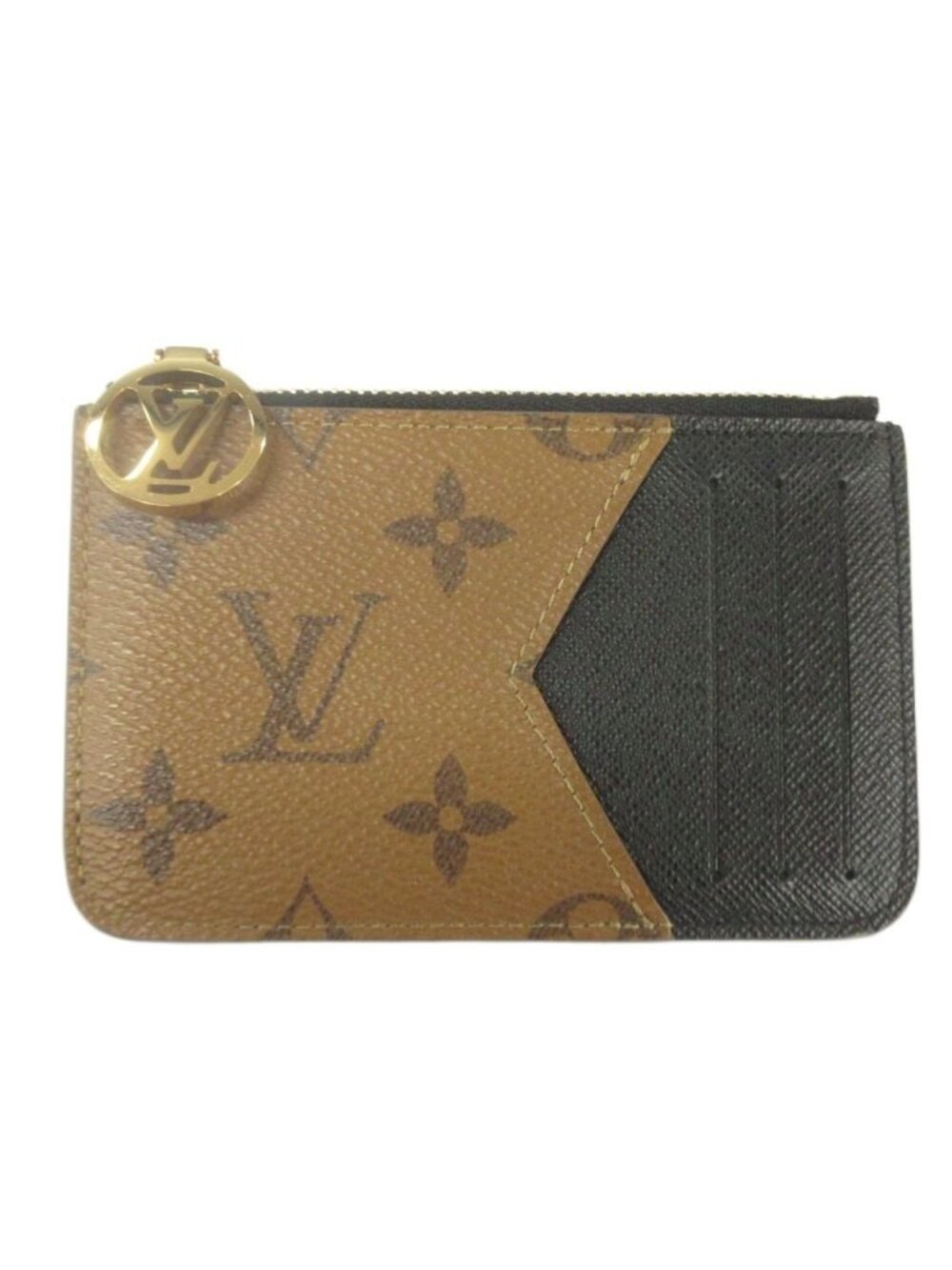 Louis Vuitton Card Case Romy Monogram Reverse Coin Purse Fragment